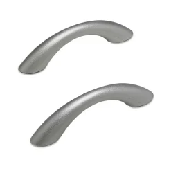 Badewannengriffe silbermatt 24 x 3,5 x 6 cm 2 Stück