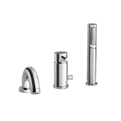 Badewannen-Set 'Pino' links Sanitäracryl weiß 1550 x 750 mm