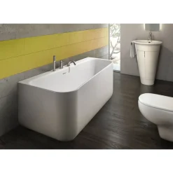 Badewannen-Set 'Pino' rechts Sanitäracryl weiß 1550 x 750 mm