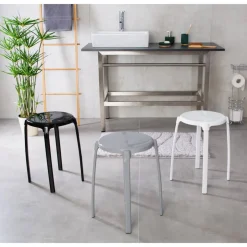 Bad-Hocker 'Max' grau 30 x 30 x 46,5 cm