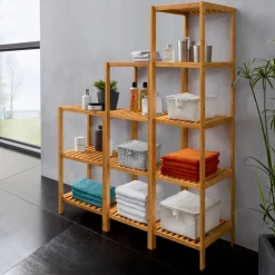 Badregal braun 34 x 80 x 33 cm