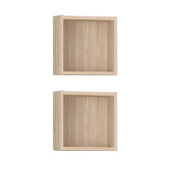 Badregal 'Sven' braun 2-teilig 30 x 30 x 14,5 cm