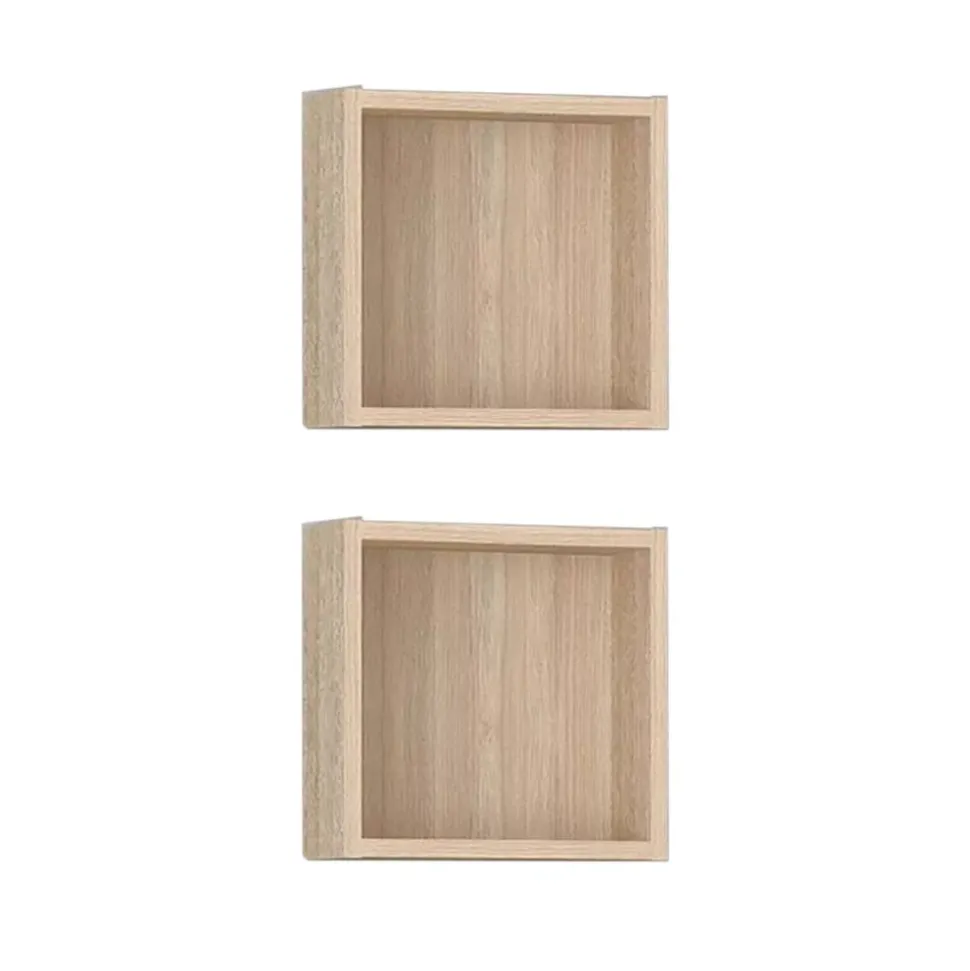 Badregal 'Sven' braun 2-teilig 30 x 30 x 14,5 cm