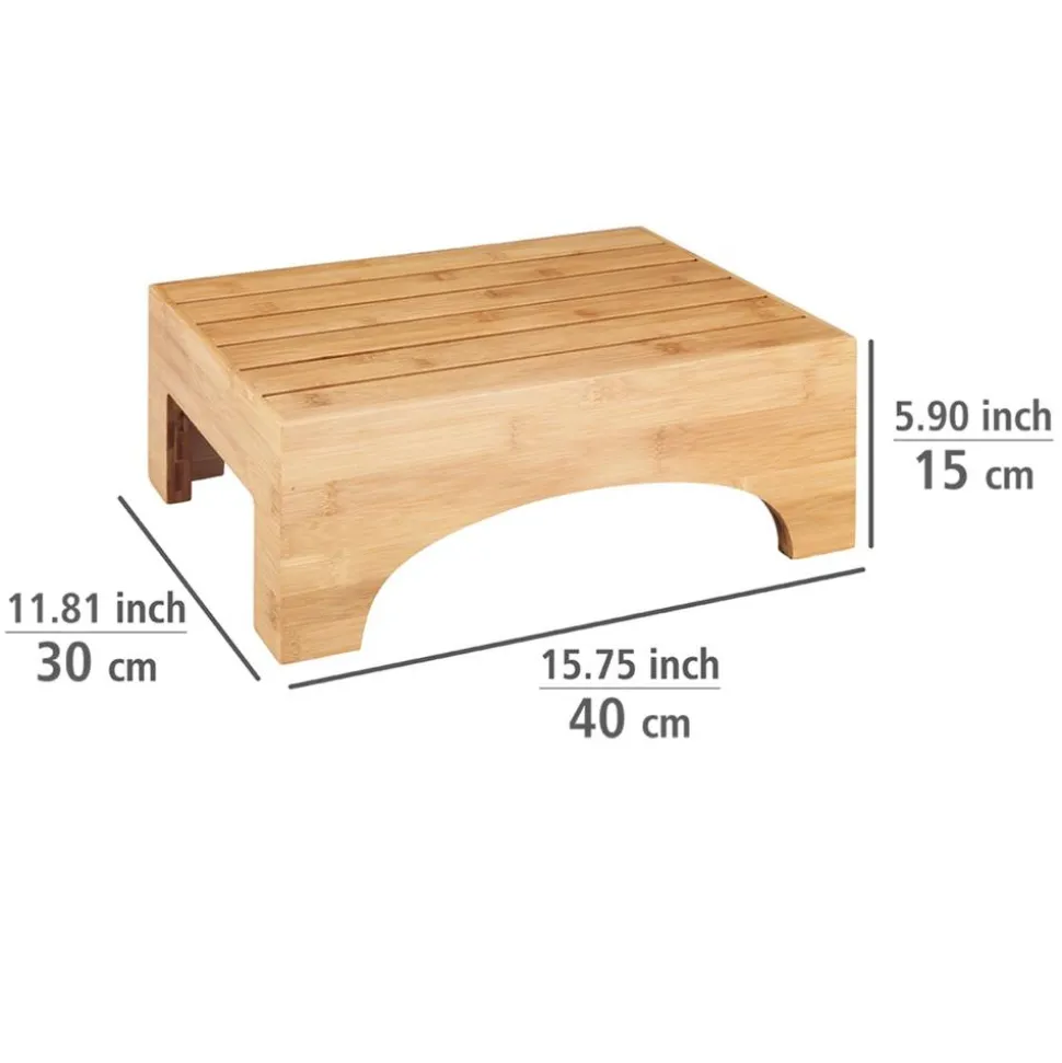 Badschemel 'Bambusa' Bambus 40 x 30 x 15 cm