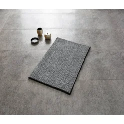 Badteppich 'Fresh' schwarz 60 x 90 cm