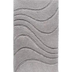 Badteppich 'La Ola' grau 60 x 90 cm