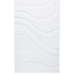 Badteppich 'La Ola' weiß 60 x 90 cm