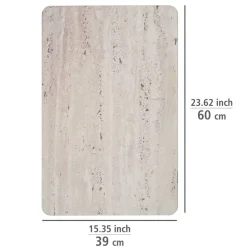 Badteppich 'Puna' grau 39 x 60 cm
