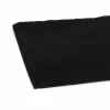 Badteppich schwarz 80 x 50 cm