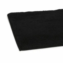 Badteppich schwarz 80 x 50 cm