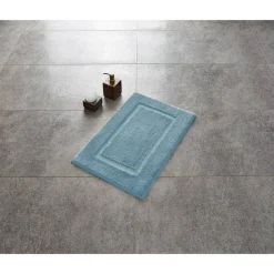 Badteppich 'Stadion' Microfaser blau 55 x 85 cm