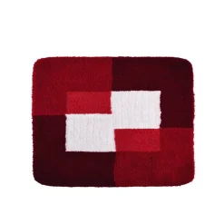 Badvorleger 'Coins' rot 55 x 50 cm