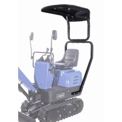 Baggerdach schwarz mit Halterung für Mini-Bagger 'EXC815'