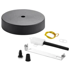 Baldachin 'Home Sweet Home' Metall 1 Licht schwarz