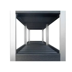 Balkon-Hochbeet 'Lara' anthrazit 185 x 80 x 50 cm