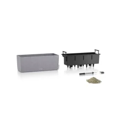 Balkonkasten 'BALCONERA Stone 50' Kunststoff steingrau 50 x 19 x 19 cm