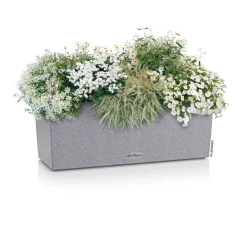 Balkonkasten 'BALCONERA Stone 50' Kunststoff steingrau 50 x 19 x 19 cm