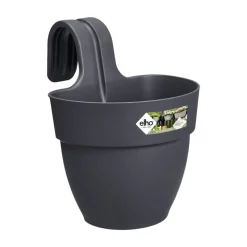 Balkonkasten 'Vibia Campana Easy Hanger S' 21 x 24 x 26,5 cm schwarz