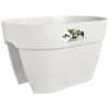 Balkonkasten 'Vibia Campana Flower Bridge' 39 x 26 x 22 cm weiß