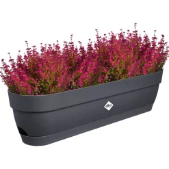 Balkonkasten 'Vibia Campana' 69 x 18 x 17 cm schwarz