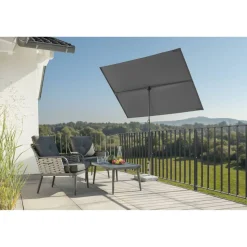 Balkonschirm 'Avellino' drehbar/neigbar 180 x 130 cm