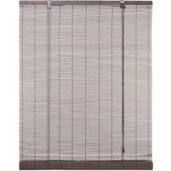 Bambusrollo braun 90 x 220 cm