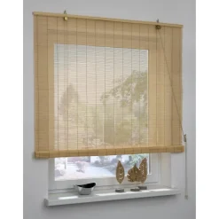 Bambus-Rollo naturfarben 100 x 160 cm