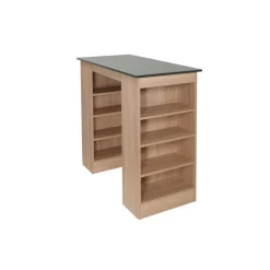 Bartisch 'Merle' grau/eichefarben 115 x 103 x 50 cm