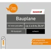 Bauplane Polyethylen 80 g/m² schwarz 4 x 6 m