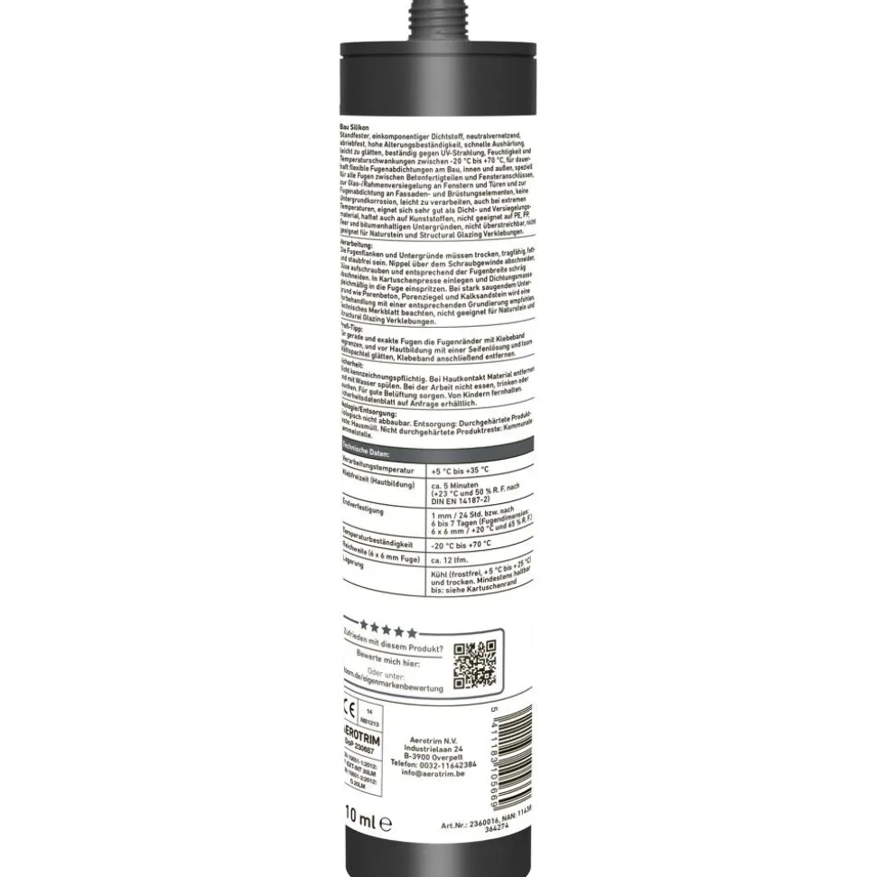 Bausilikon weiß 310 ml
