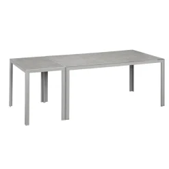 Beistelltisch 'Meike' grau 50 x 90 x 72 cm