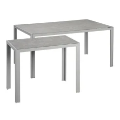 Beistelltisch 'Meike' grau 50 x 90 x 72 cm