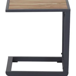Beistelltisch 'Vinto' Aluminium/Teakholz 41 x 55 x 50 cm