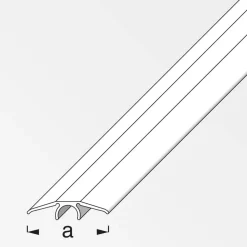 Übergangsprofil 'clipstech®' Aluminium silber 2000 x 33 mm