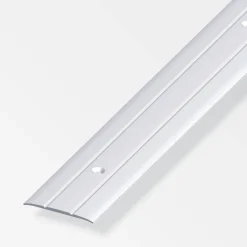 Übergangsprofil silber eloxiert, gelocht 1000 x 37 x 2,5 mm