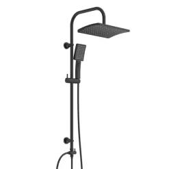 Überkopf-Brauseset 'MALLORCA' schwarz matt Ø 20 cm