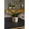 Übertopf 'Paros Deluxe' sandgrau Ø 16 cm