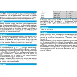 Beton- und Reparaturspachtel 25 kg