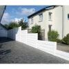 Betonzaunplatte 'Standard Elegant' 200 x 38,5 x 3,5 cm grau