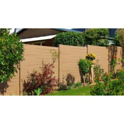 Betonzaunplatte 'Standard Prestige' 200 x 38,5 x 3,5 cm grau