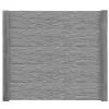 Betonzaunplatte 'Standard Nevada' 200 x 38,5 x 3,5 cm grau
