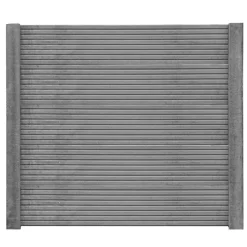 Betonzaunplatte 'Standard Linear' 200 x 38,5 x 3,5 cm grau