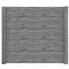 Betonzaunplatte 'Standard Toscana' 200 x 38,5 x 3,5 cm grau