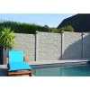 Betonzaunplatte 'Standard Montana' Beton/Stahl grau 200 x 38,5 x 3,5 cm