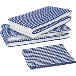 Bierzeltgarnituren-Auflagenset mehrfarbig blau/weiß 240 x 100 cm 3-teilig
