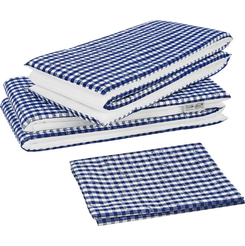 Bierzeltgarnituren-Auflagenset mehrfarbig blau/weiß 240 x 100 cm 3-teilig