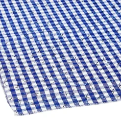 Bierzeltgarnituren-Auflagenset mehrfarbig blau/weiß 240 x 100 cm 3-teilig
