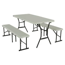 Bierzeltgarnitur klappbar Stahl/Kunststoff 3-teilig
