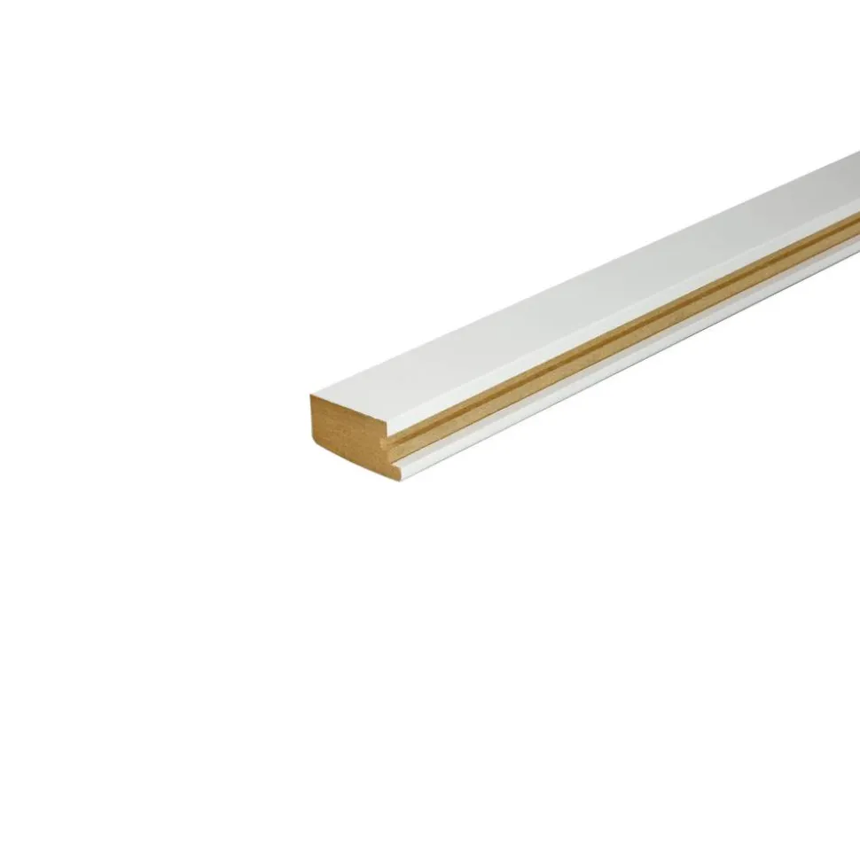 Bilderleiste weiß 19 x 40 x 2500 mm