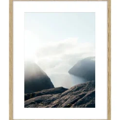 Bilderrahmen 'Iceland' Holz eichefarben 40 x 50 cm, Passepartout